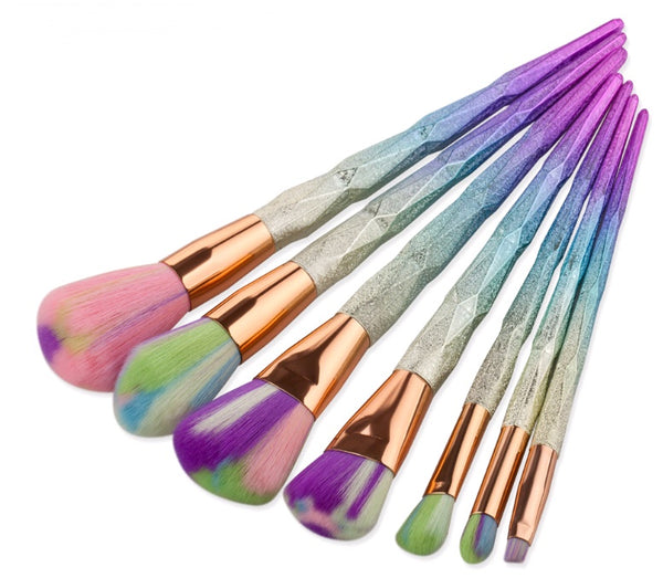 Glam Diamond Makeup Brush Set