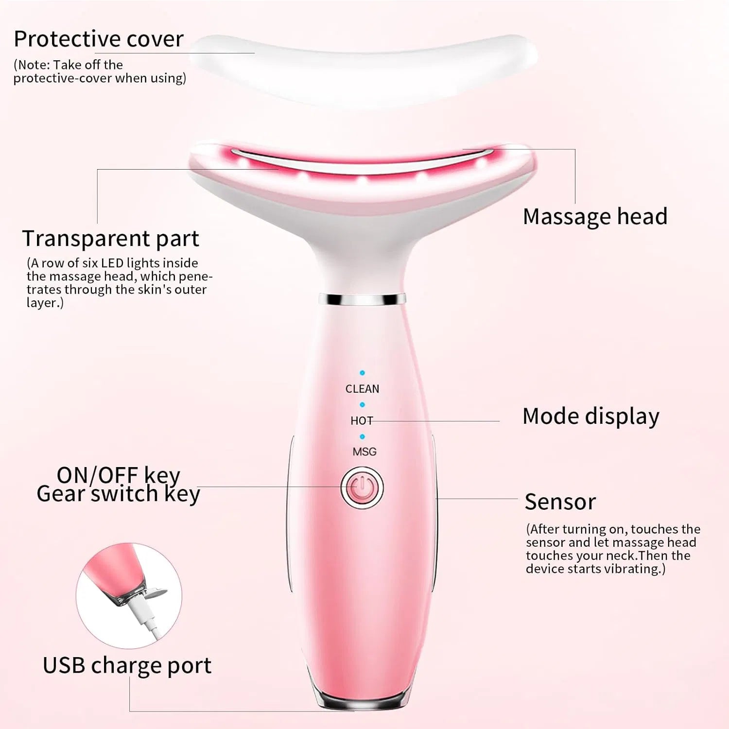 DermaGlow PRO & Soothe Face Massager